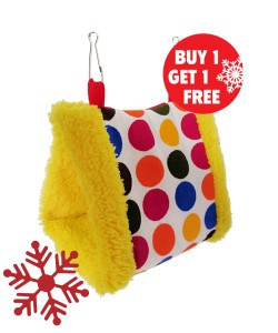 Parrot-Supplies Fluffy Snuggle Hut for Parrots - Small - BOGOF